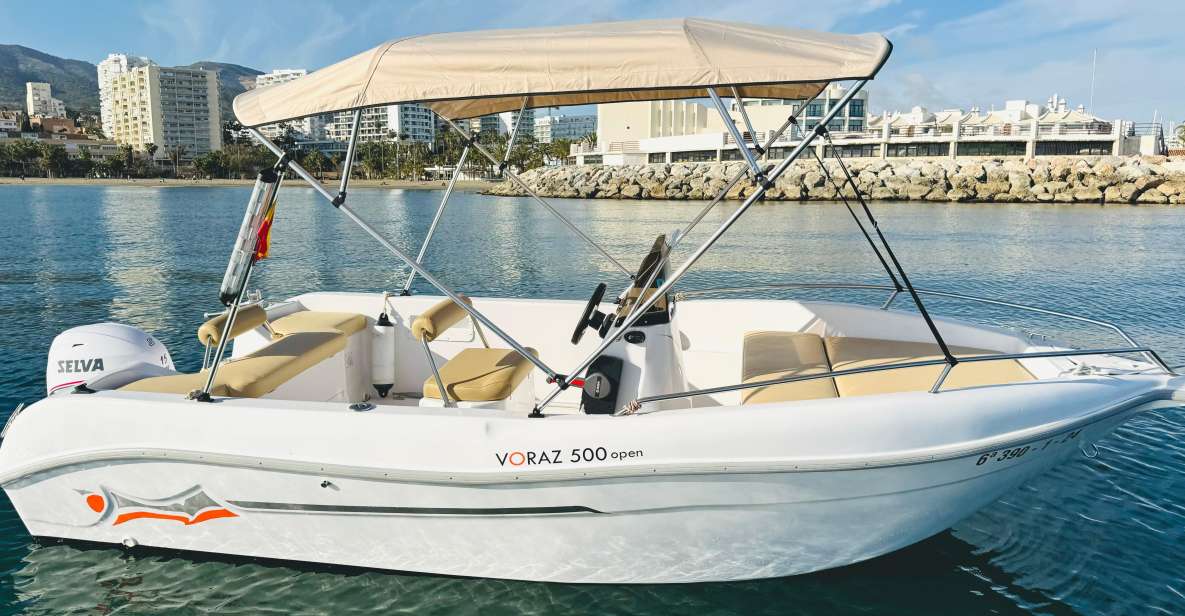 Benalmádena: Costa del Sol License-Free Boat Rental - Key things to know before you go