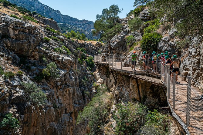 From Malaga Caminito del Rey Guided Tour with transportation - Safety feel: helmets, spacing, and height sensitivity