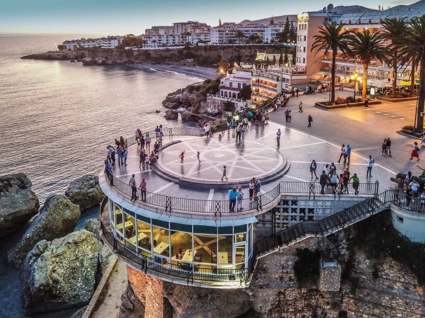 From Málaga: Caves of Nerja, Nerja and Frigiliana Day Tour - Nerja town and the Balcony of Europe: sea cliffs, breezy breaks