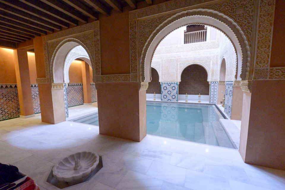 From Malaga: Hammam Bath, Kessa and Relaxing Massage Tour - A traditional Moorish hammam setup in the middle of Málaga