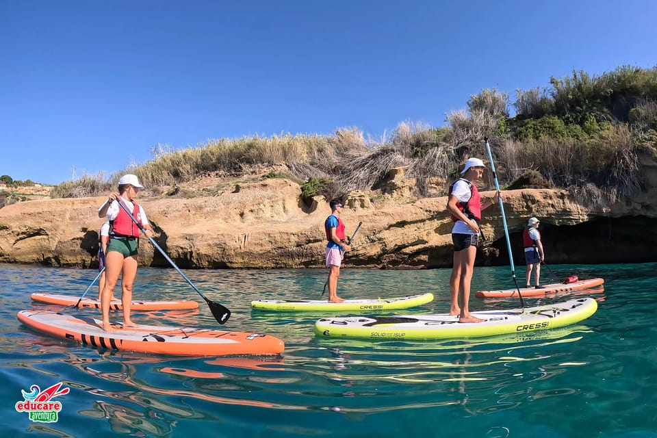 From Nerja: Guided Paddle Surf Cliffs and Maro Waterfall - Snorkeling near the caves: corals, fish, and underwater rock