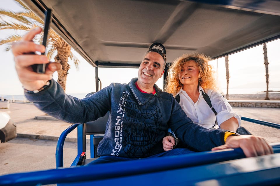 Málaga 1-hour by TukTuki: Essential and Private Tour - From La Malagueta to Baños del Carmen: your first taste of the coast