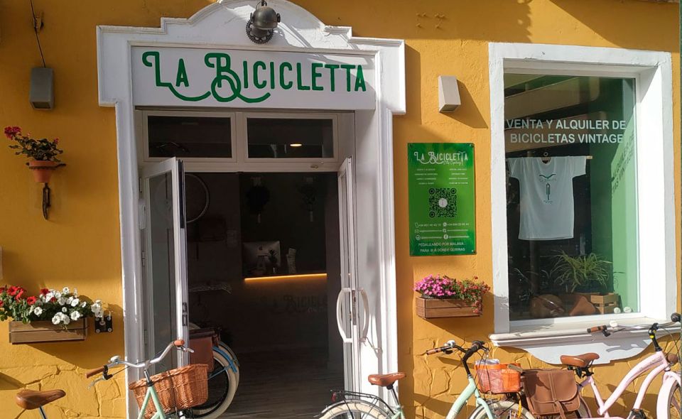 Malaga: Bike Rental for City Discovery Route & Beaches - Starting Point at La Bicicletta on P.º Reding