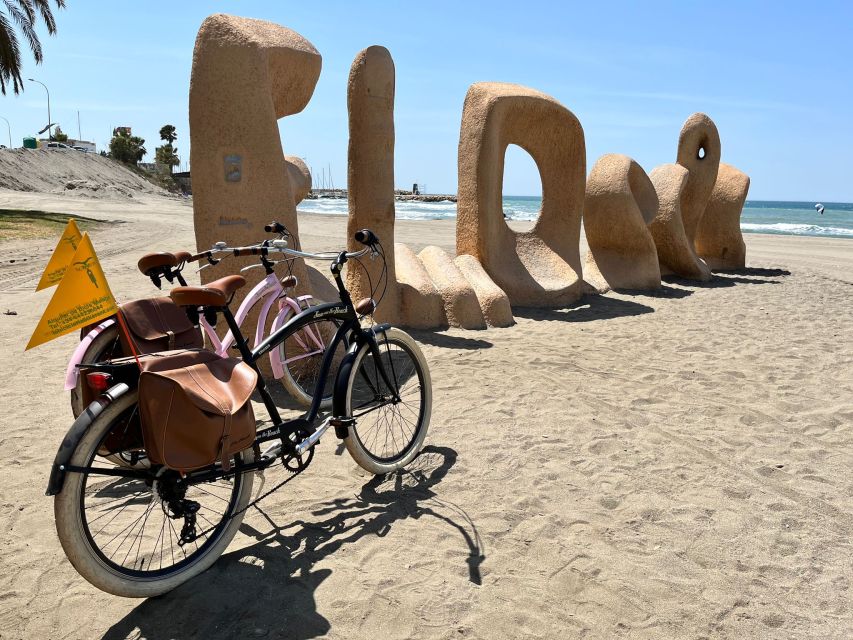 Malaga: Bike Rental for City Discovery Route & Beaches - Riding From Malagueta Toward Peñon del cuervo