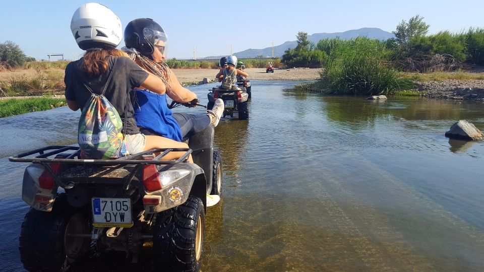 Málaga: Off-Road 2-Seater Quad Tour through Land and River - Meeting point and timing: get there with a buffer