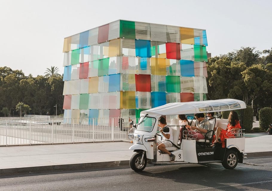 Malaga: Private City Tour by Eco Tuk Tuk - University of Malaga to Banco de España: get the big picture fast