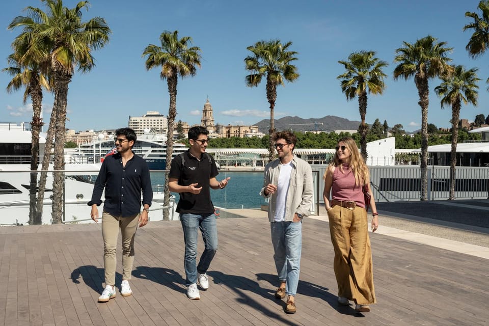 Málaga: Tapas, Wine & Rooftops Private Tour - Landmark Walks: Cathedral Area Views and Port Contrast