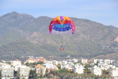 Marbella from the heights: Parasailing - Harness, Life Jacket, and the Setup That Keeps It Simple