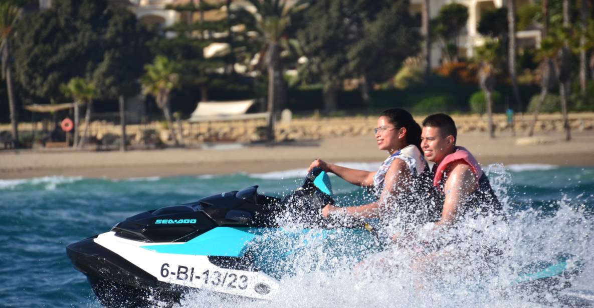 Marbella: Jet Ski at the Golden Mile - Safety briefing and supervised ride: how the 20 minutes are managed