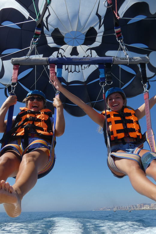 Marbella: Parasailing Flight from Puerto Banus - Solo, pairs, or triples: how the group setup feels