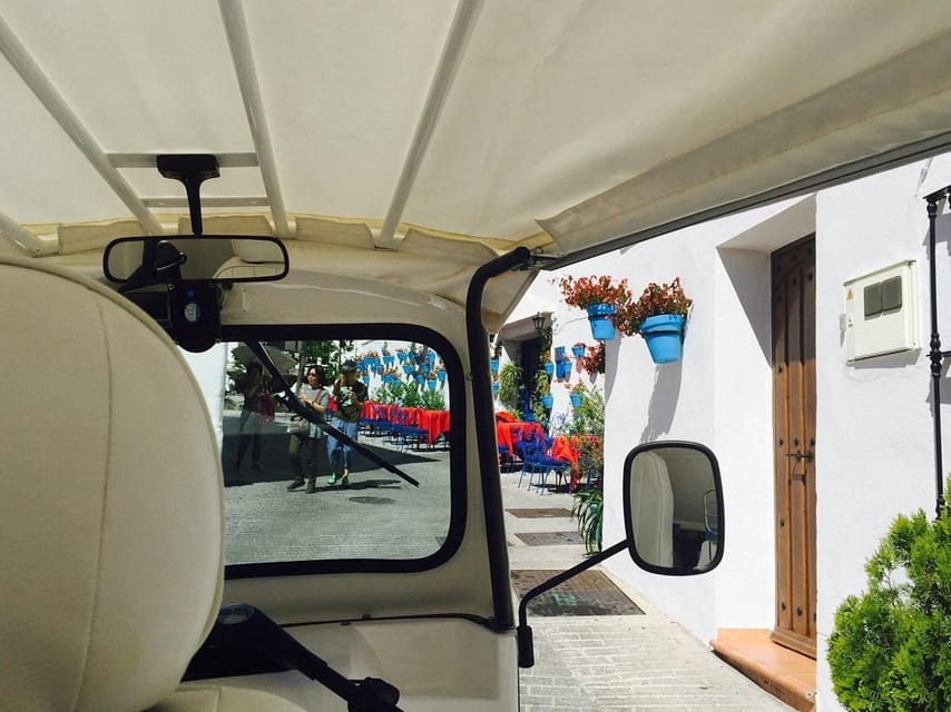 Mijas: Panoramic city tour with an electric Tuk Tuk - Key things I’d plan around