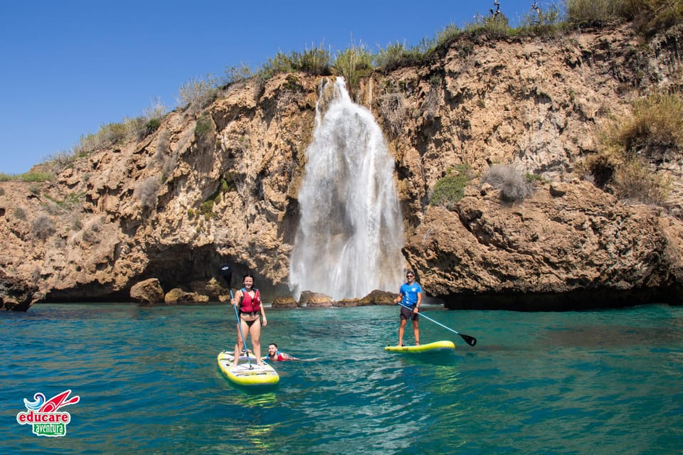 Nerja: Maro Waterfall Boat Trip with Paddleboarding & Drink - Snorkel and swim stops: what’s included and how to enjoy them
