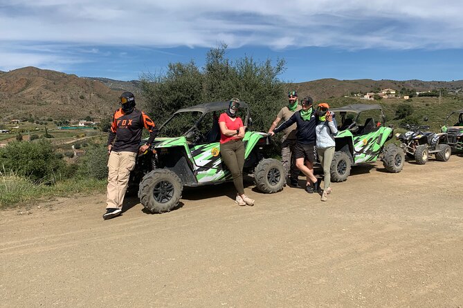 Off-road buggy tour Sierra de Mijas buggy 2h - In the buggy: goggles, neck scarves, and real off-road fun