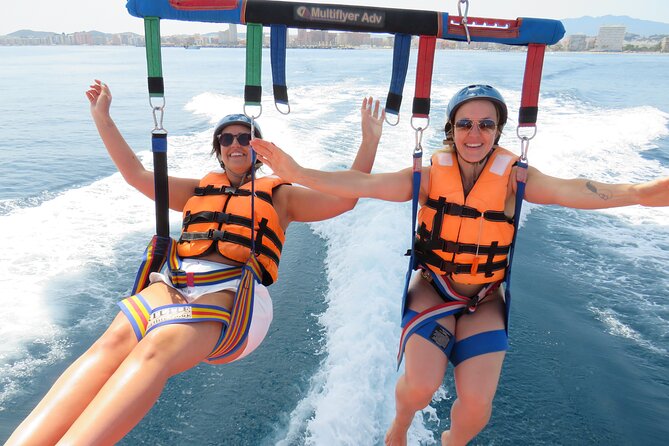 Parasailing in Fuengirola - The Highest Flights on the Costa - Age limits: kids are welcome, with a grown-up onboard