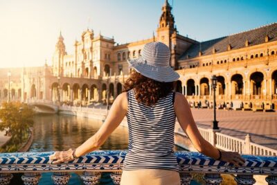 Seville Full Day Trip with Cathedral from Malaga - Panoramic Seville: Plaza de España, Maria Luisa Park, and the River Views